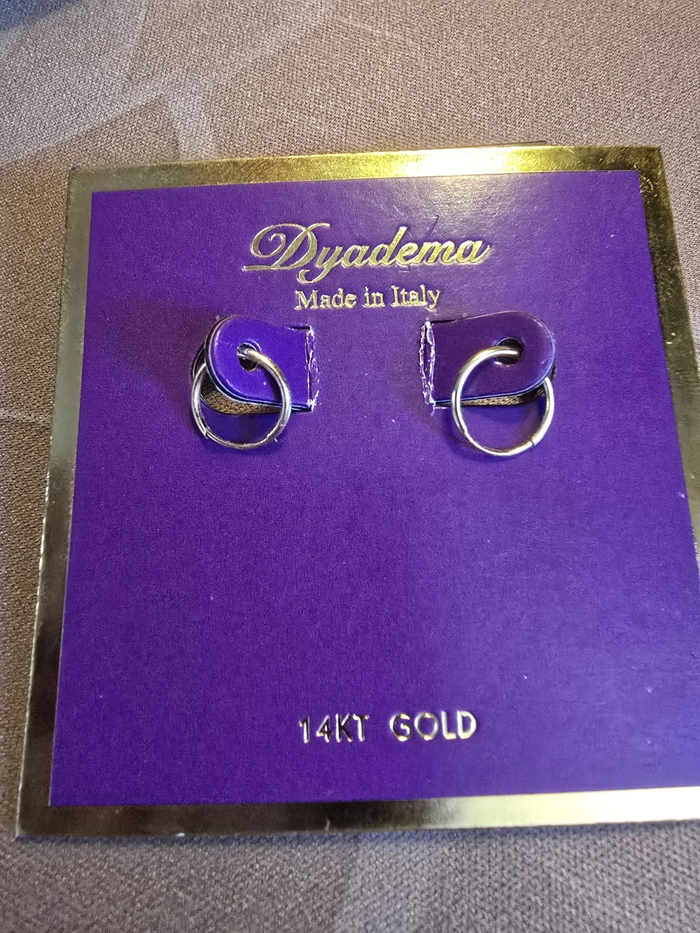 NWOT 14kt Gold Hoop Earrings